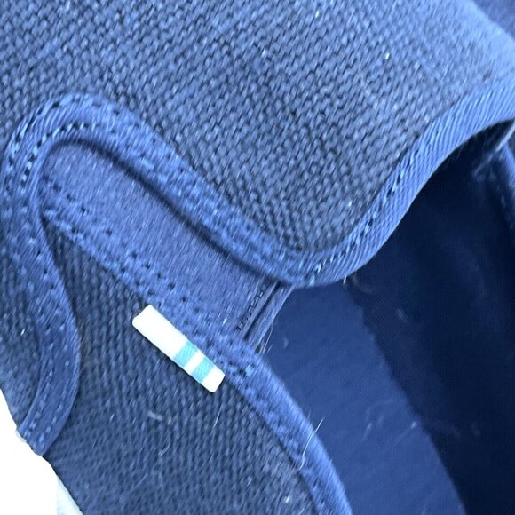 TOM'S Women's Navy Slip On Loafers Size 9m - Picture 8 of 16